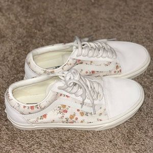 Floral Vans worn twice! Excellent condition